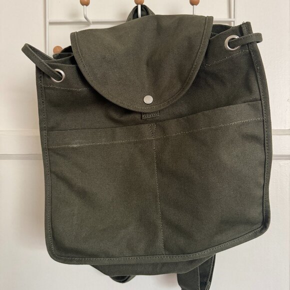 Baggu Drawstring Canvas Backpack - Picture 1 of 4